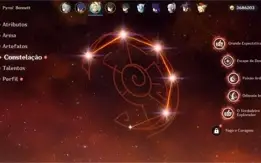 11 personagens 5 estrelas + 10 armas 5 estrelas