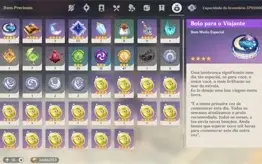 11 personagens 5 estrelas + 10 armas 5 estrelas