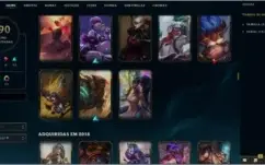 Vendo conta LOL Diamante 2 /190 Skin/115 Emotes/46 Ward
