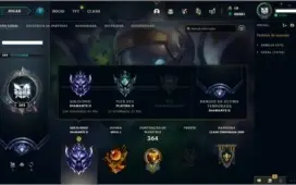 Vendo conta LOL Diamante 2 /190 Skin/115 Emotes/46 Ward
