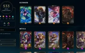 Conta de League of Legends à Venda – Ex Mestre, 533 Skins