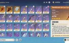 Conta Genshin Impact End Game Ar 55 + 142 Giros no Garantido