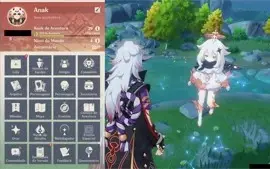 Conta Genshin Impact AR39 - Itto/Albedo/Diluc/Mona