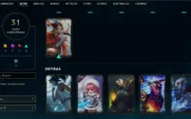 Conta League of Legends com boas skins