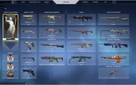 Conta valorant, sem elo, muitas skins