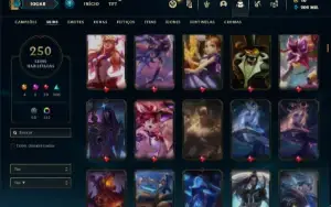Conta Platina 1 com TODOS os champs e 250 Skins (Nivel 811)