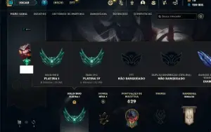 Conta Platina 1 com TODOS os champs e 250 Skins (Nivel 811)