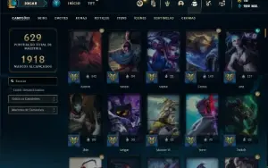 Conta Platina 1 com TODOS os champs e 250 Skins (Nivel 811)