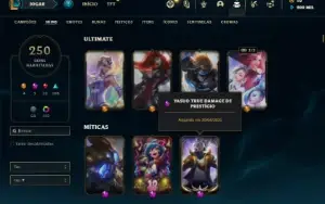 Conta Platina 1 com TODOS os champs e 250 Skins (Nivel 811)
