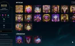Conta de League of Legends e Valorant