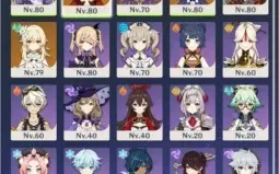 Genshin Impact Klee, Qiqi, Tartaglia, Mona, Kequing AR 50