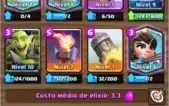 Conta de Clash Royale nvl 10 arena 12 com cartas tops