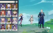Conta AR 56 (Neuvillette, Zhongli , Nahida, Kazuha, Shogun e