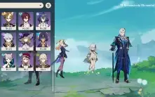 Conta AR 56 (Neuvillette, Zhongli , Nahida, Kazuha, Shogun e