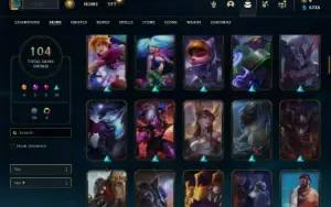 Ouro 2 com 140 Champs e 104 Skins + Kayle Juiza + Icones