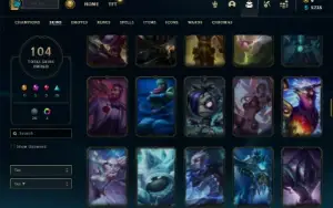 Ouro 2 com 140 Champs e 104 Skins + Kayle Juiza + Icones