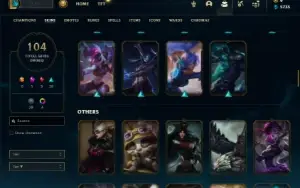 Ouro 2 com 140 Champs e 104 Skins + Kayle Juiza + Icones