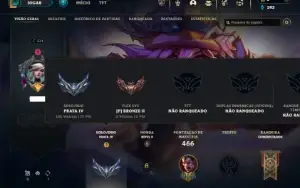 Prata 4 com 150 Champs e 135 Skins ( JG / MID / TOP )