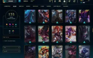 Prata 4 com 150 Champs e 135 Skins ( JG / MID / TOP )