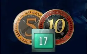 Conta old Steam 18 Anos com medalhas de 5 e 10 anos csgo