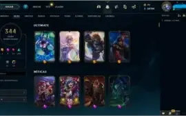 Conta League of Legends e Valorant.
