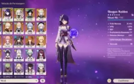 GENSHIN IMPACT (Conta pessoal) - 15 Personagens 5 ⭐ - AR 60
