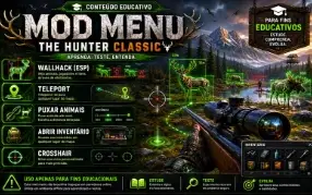 Mod Menu The Hunter Classic - Wallhack + Puxar Animais Perma