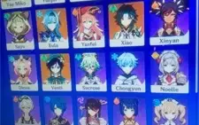 Conta genshin impact AR 51*Eula*Venti*Yae Miko*Xiao* Barato