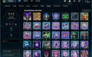 CONTA DIAMANTE 4 // 143 CHAMPIONS//  136 SKINS NV 211