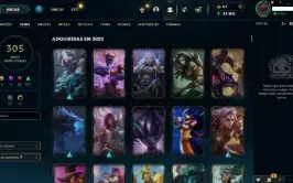 Conta De League Of Legends Todos Os Champs E 300+ Skins