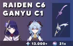 GENSHING IMPACT | AR57 | RAIDEN C6 | GANYU C1