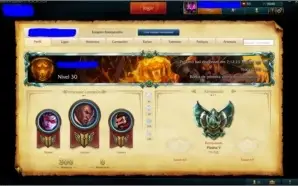 Conta de League Of Legends PLAT5 +60 Skins