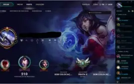 CONTA LEAGUE OF LEGENDS, PRATA 2, 102 CAMPEÕES 13 SKINS