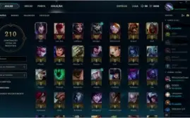 CONTA LEAGUE OF LEGENDS, PRATA 2, 102 CAMPEÕES 13 SKINS