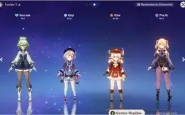 AR 13 -  Qiqi C1 + Klee + 5 personagens 4 Star(Fischl)
