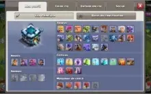 CV13 SEMI FULL CLASH OF CLANS 11 SKINS MIL GEMAS PAISAGEM