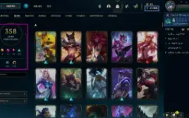 Conta nivel 673, com todos os champs/ 358 skins