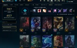 Conta de LoL de 2012 FULL champ LVL671