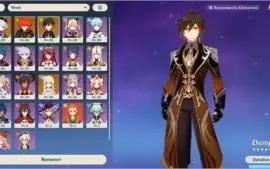Conta completa Genshin Impact três 5 estrelas  AR 50