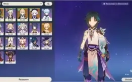 Conta genshin impact Xiao + Qiqi + Jeanc1