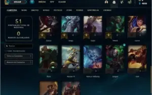 Conta ouro 3 com 32 champs e 3 skins