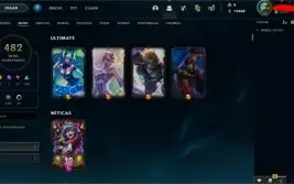 SUPER CONTA DE LOL COM TODOS PERSONAGENS E QUASE 500 SKINS!