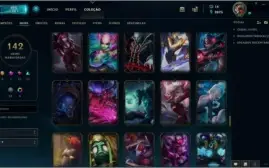 Conta League of Legends Platina 3. 142 skins, 20 jogos.
