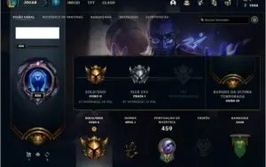 Conta de League of Legends com muita skin