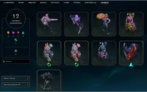 Conta de League of Legends com muita skin