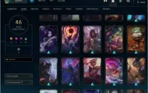 Conta Gold III (Solo Duo), Gold I (Flex), Nível 175, 46 skin