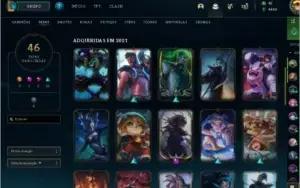 Conta Gold III (Solo Duo), Gold I (Flex), Nível 175, 46 skin