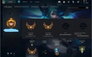 Conta Gold III (Solo Duo), Gold I (Flex), Nível 175, 46 skin