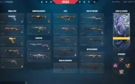 Conta valorant 25+ skins elo diamante 2