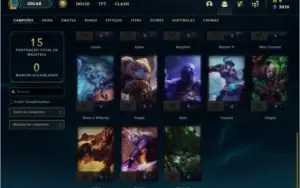 Conta DIAMANTE 4 BARATA com 1 skin e 28 champs